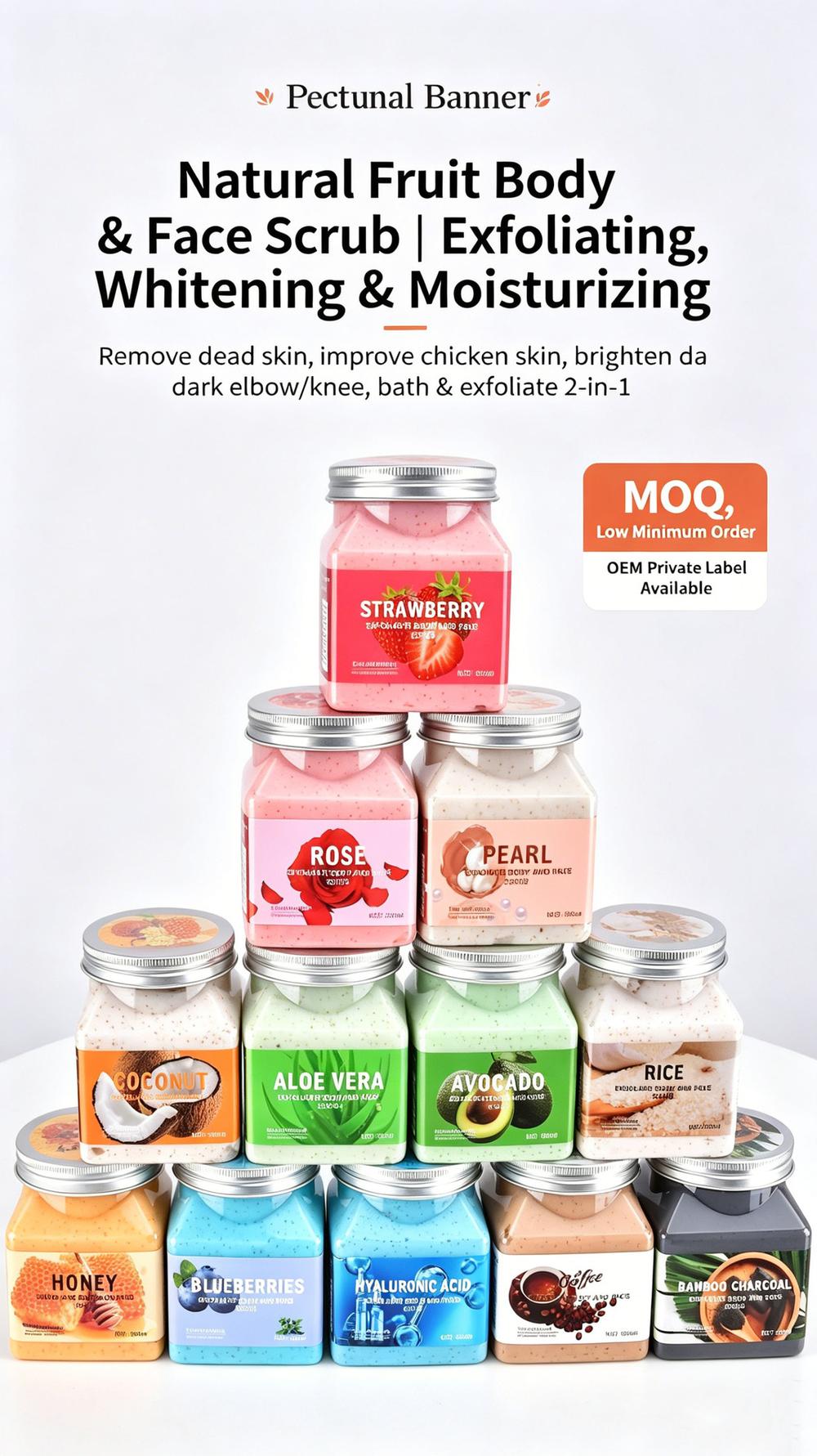35pcs set Body scrub