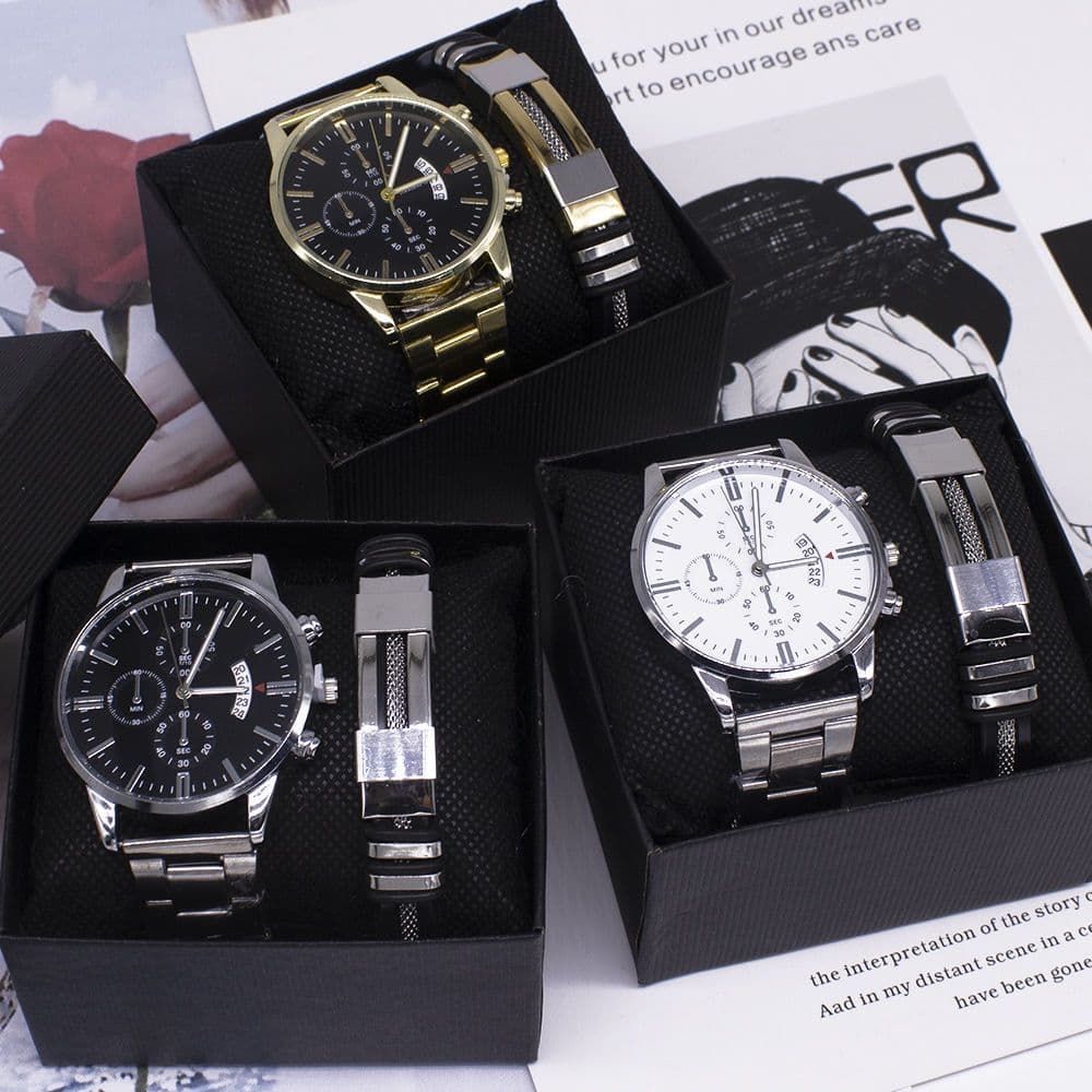 Two-piece Men's Watch Set
