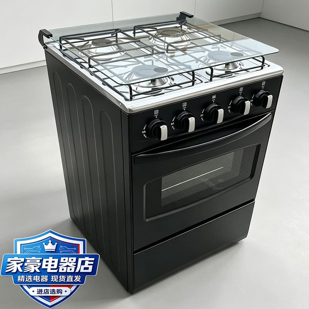 4 Gas Burner with Oven