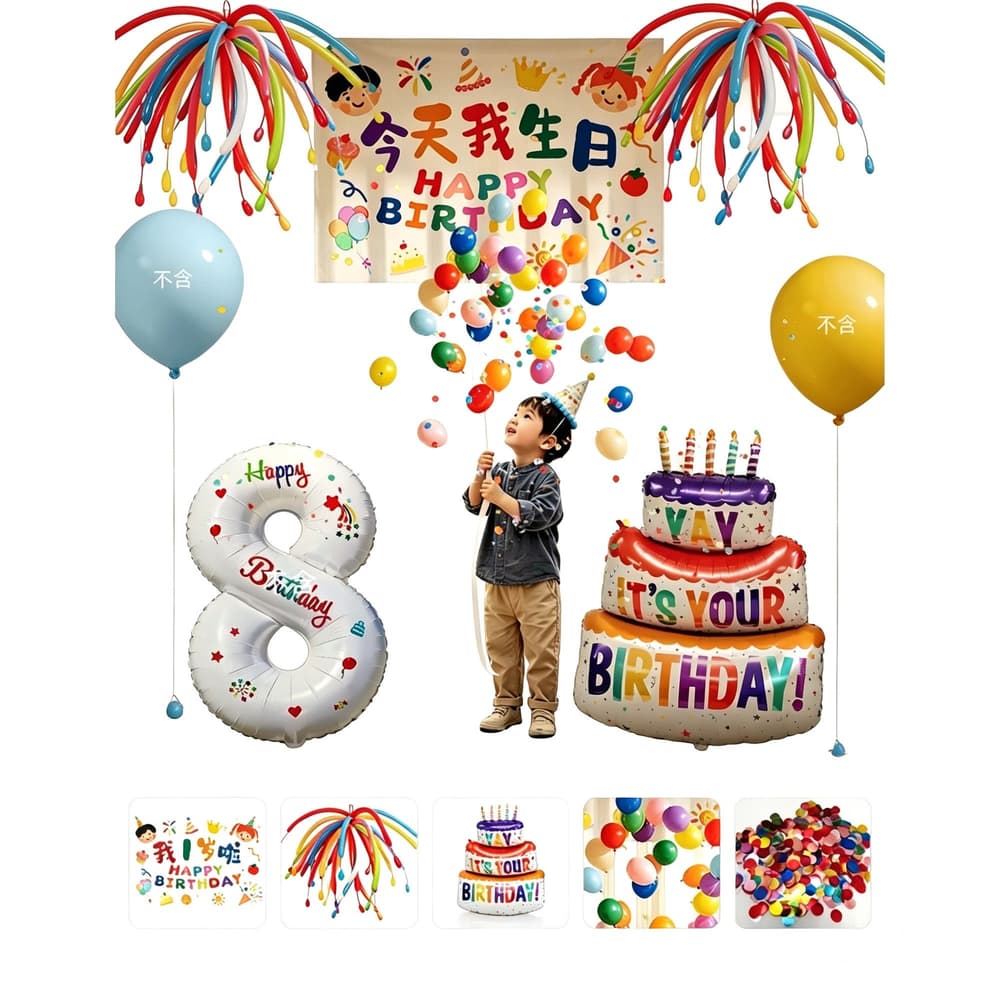 Birthday Balloon Set