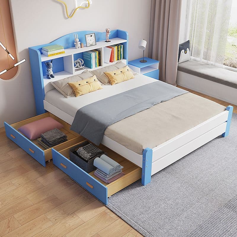 Solid wood children's bed