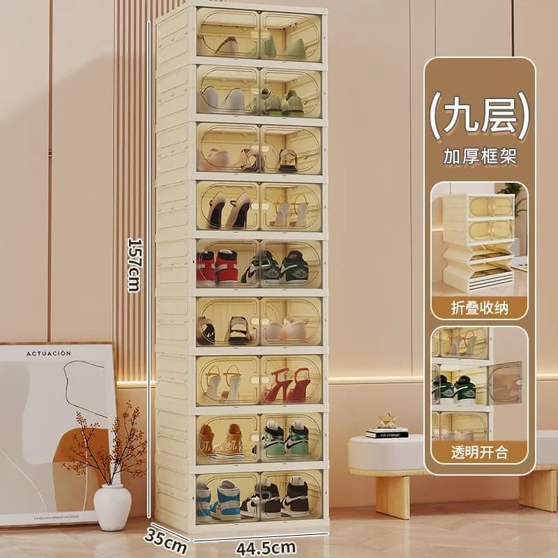 9layers Transparent Shoe Rack